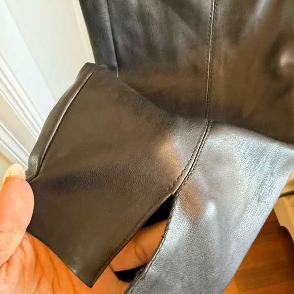 Zara Trafaluc Black Leather Leggings - Picture 3 of 8